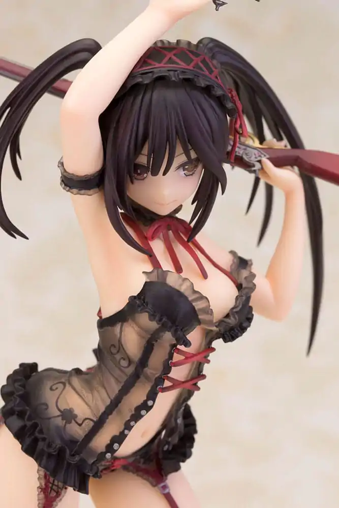 Date A Live Statue 1/7 Kurumi Tokisaki Lingerie Ver. Black Special Edition 24 cm Figurka zdjęcie produktu