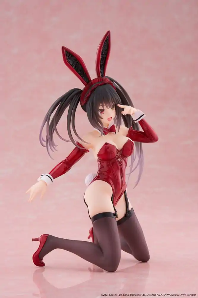 Date A Live V Statua PVC Figurka na biurko Cute Figure Kurumi Tokisaki Bunny Ver. 13 cm zdjęcie produktu