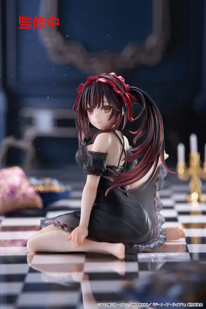 Date A Live V Figurka PVC na biurko Cute Figure Kurumi Tokisaki Nightwear Ver. 13 cm zdjęcie produktu