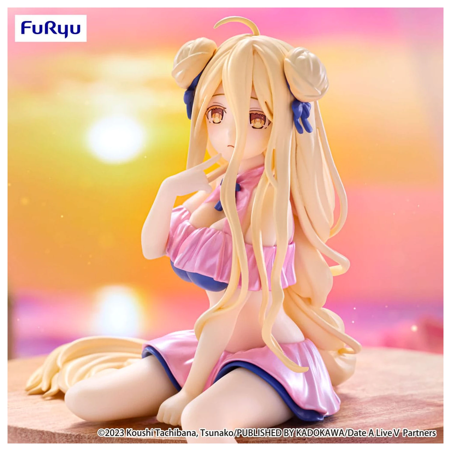 Date A Live V Noodle Stopper PVC Statuetka Mukuro Hoshimiya Swimsuit Pastel Pink Color Ver. 13 cm zdjęcie produktu