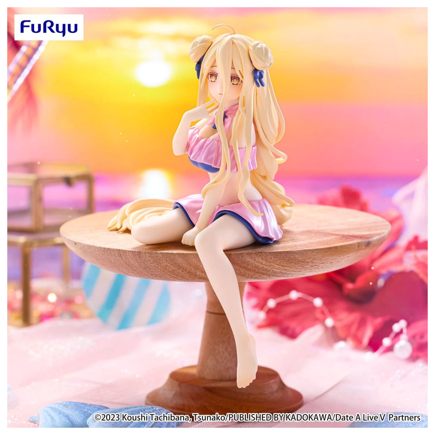 Date A Live V Noodle Stopper PVC Statuetka Mukuro Hoshimiya Swimsuit Pastel Pink Color Ver. 13 cm zdjęcie produktu