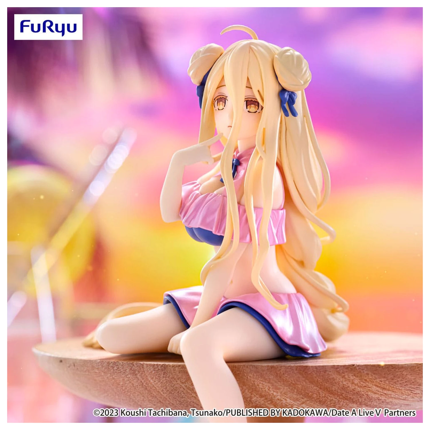 Date A Live V Noodle Stopper PVC Statuetka Mukuro Hoshimiya Swimsuit Pastel Pink Color Ver. 13 cm zdjęcie produktu