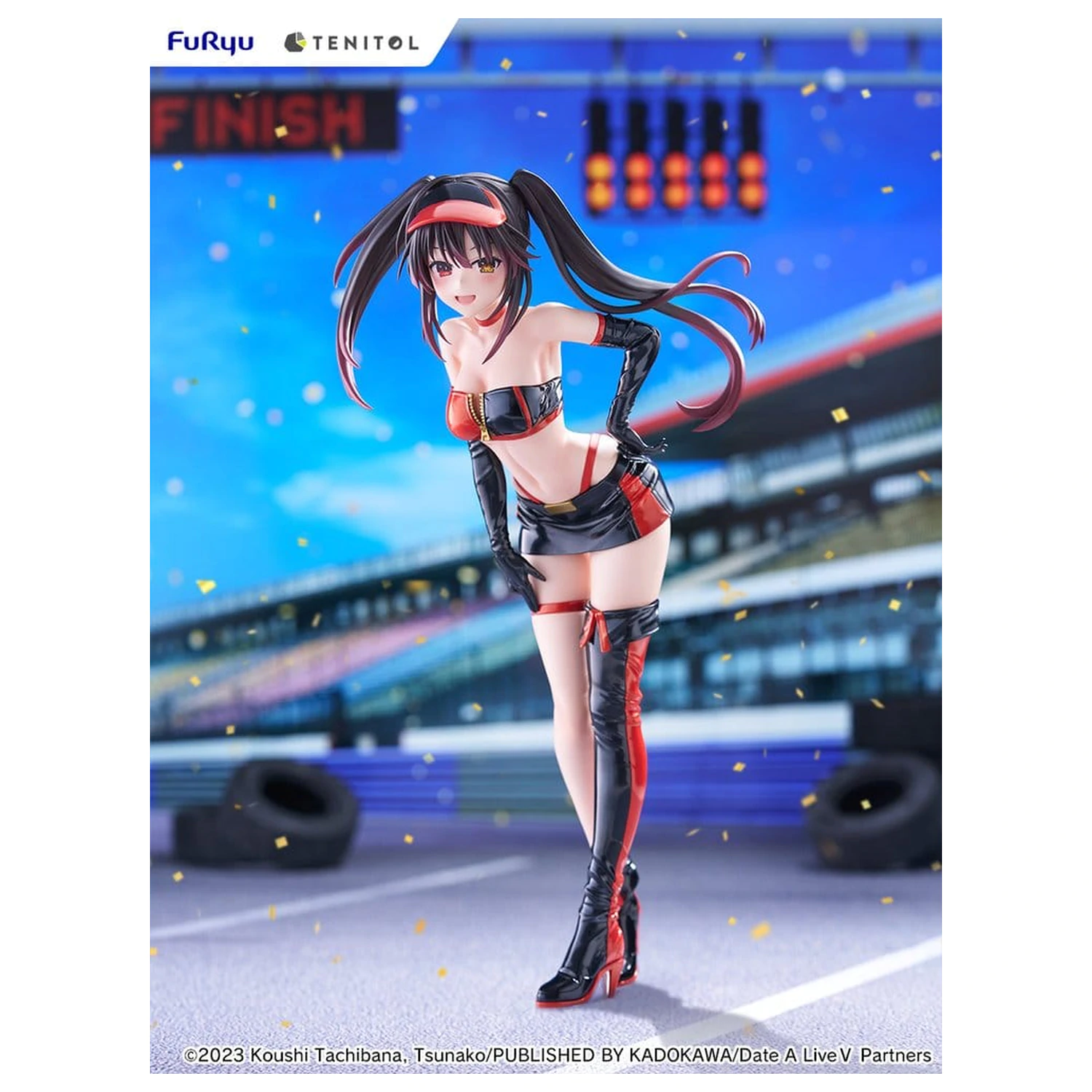 Date A Live V Tenitol Wysoka Figurka PVC Kurumi Tokisaki Race Queen Ver. 29 cm zdjęcie produktu