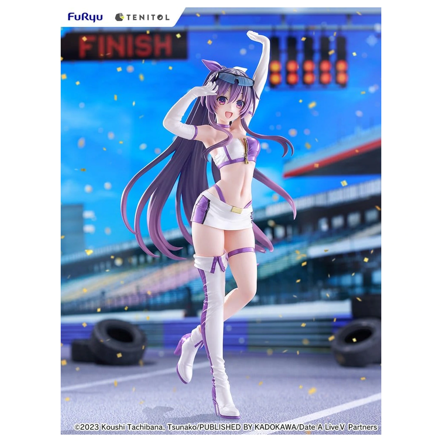 Date A Live V Tenitol Tall PVC Figure Tohka Yatogami Race Queen Ver. 30 cm zdjęcie produktu