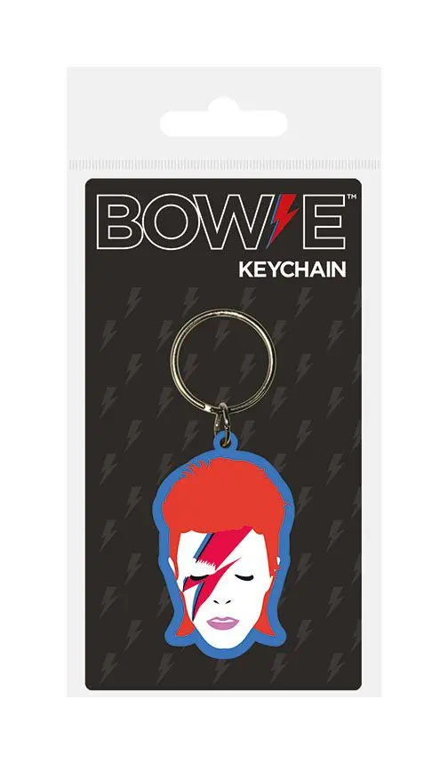 David Bowie Gumowy breloczek do kluczy Aladdin Sane 6 cm zdjęcie produktu