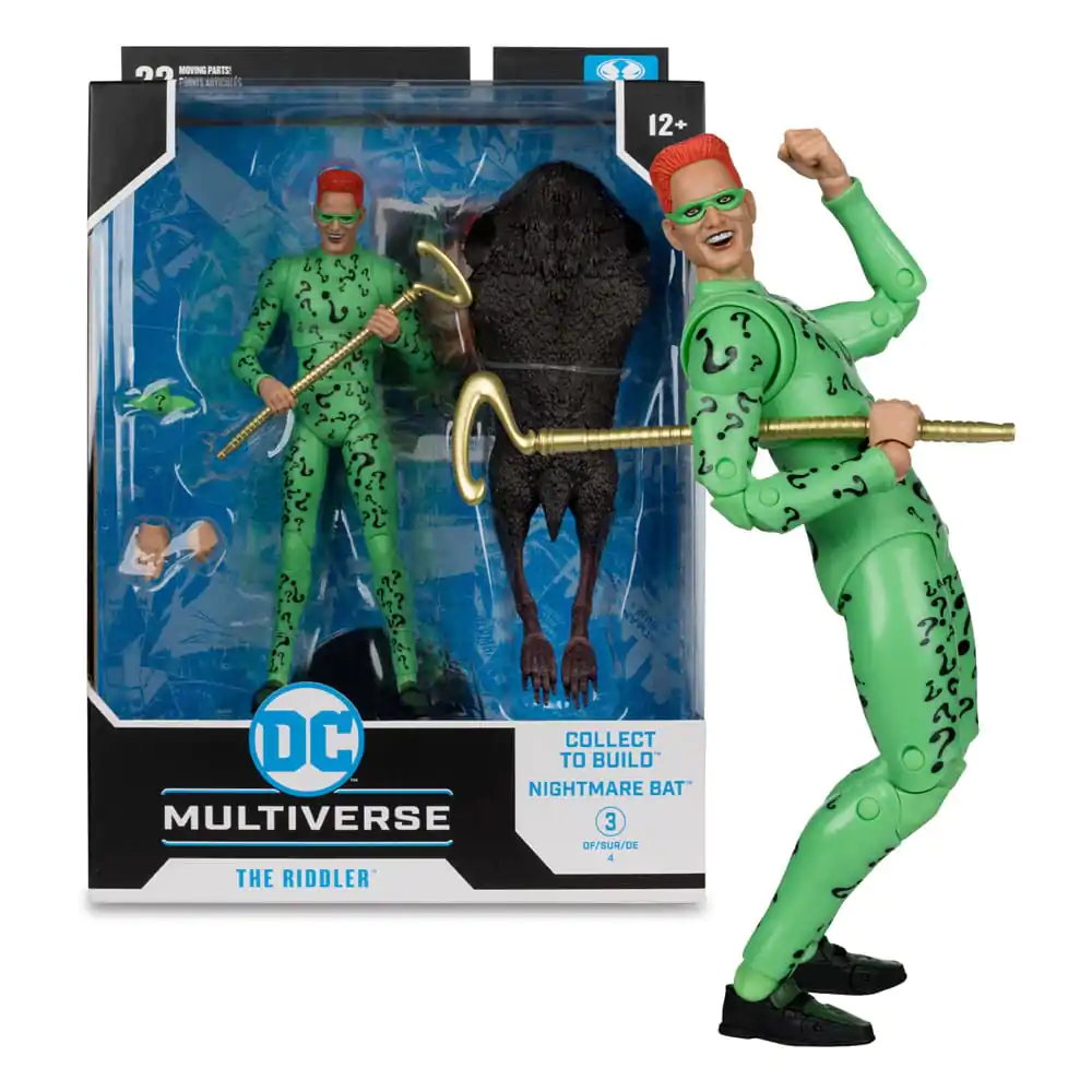 DC Build A Megafig figurka The Riddler (Gold Label) z Batman Forever 18 cm zdjęcie produktu