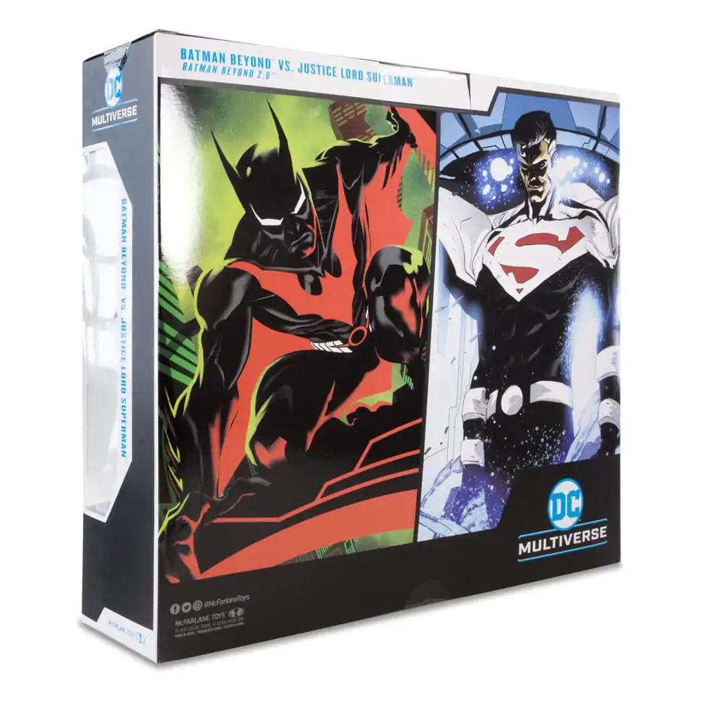 DC Collector Action Figure Pack 2 figurki Batman Beyond kontra Justice Lord Superman 18 cm zdjęcie produktu