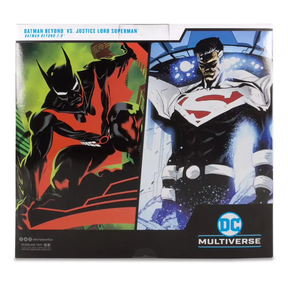 DC Collector Action Figure Pack 2 figurki Batman Beyond kontra Justice Lord Superman 18 cm zdjęcie produktu