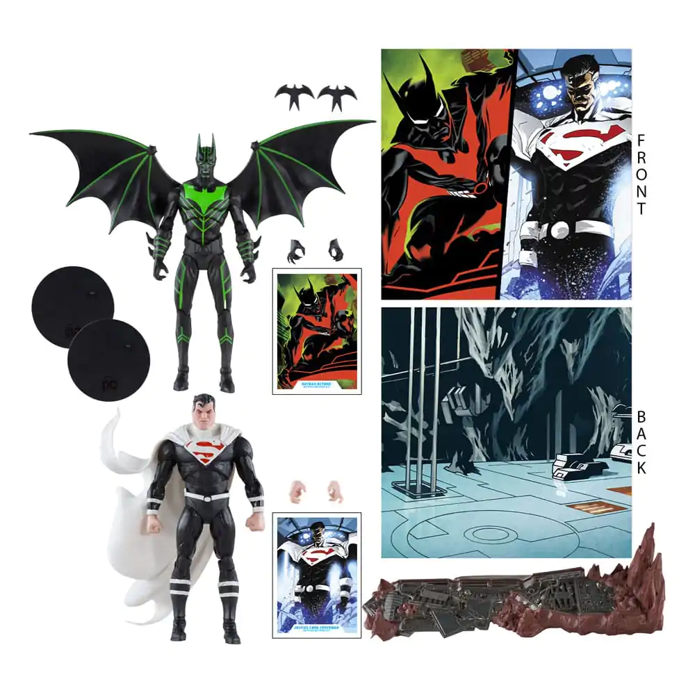 DC Collector Action Figure Pack 2 figurki Batman Beyond kontra Justice Lord Superman 18 cm zdjęcie produktu