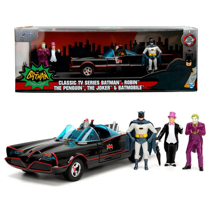 DC Comics Model Diecast 1/24 Batman 1966 Classic Batmobile Deluxe zdjęcie produktu