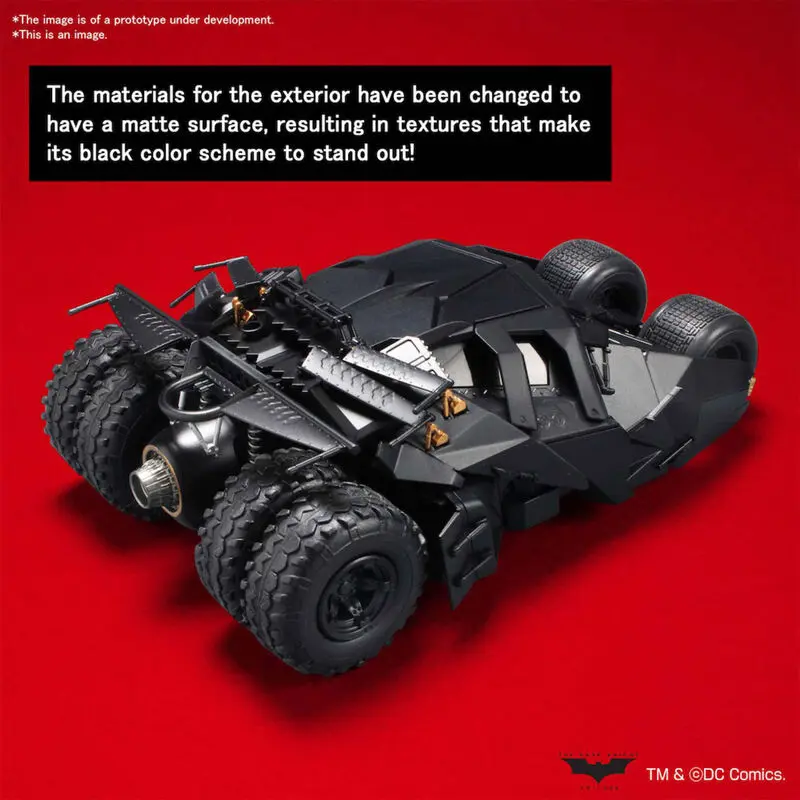 DC Comics Batman Begins Batmobile zestaw modelarski samochodu z figurką 1/35 zdjęcie produktu