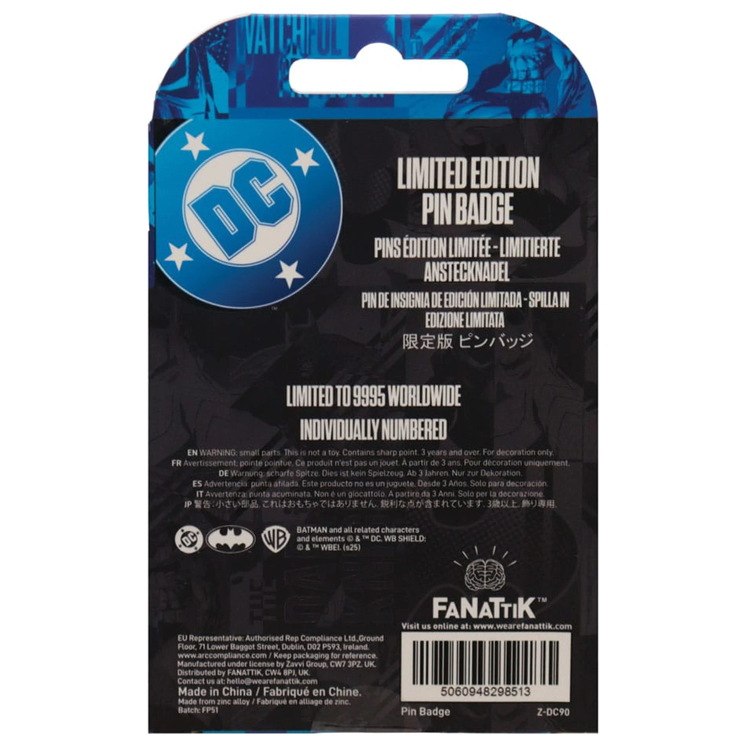 Przypinka DC Comics Batman Gotham City Guardian Limited Edition zdjęcie produktu