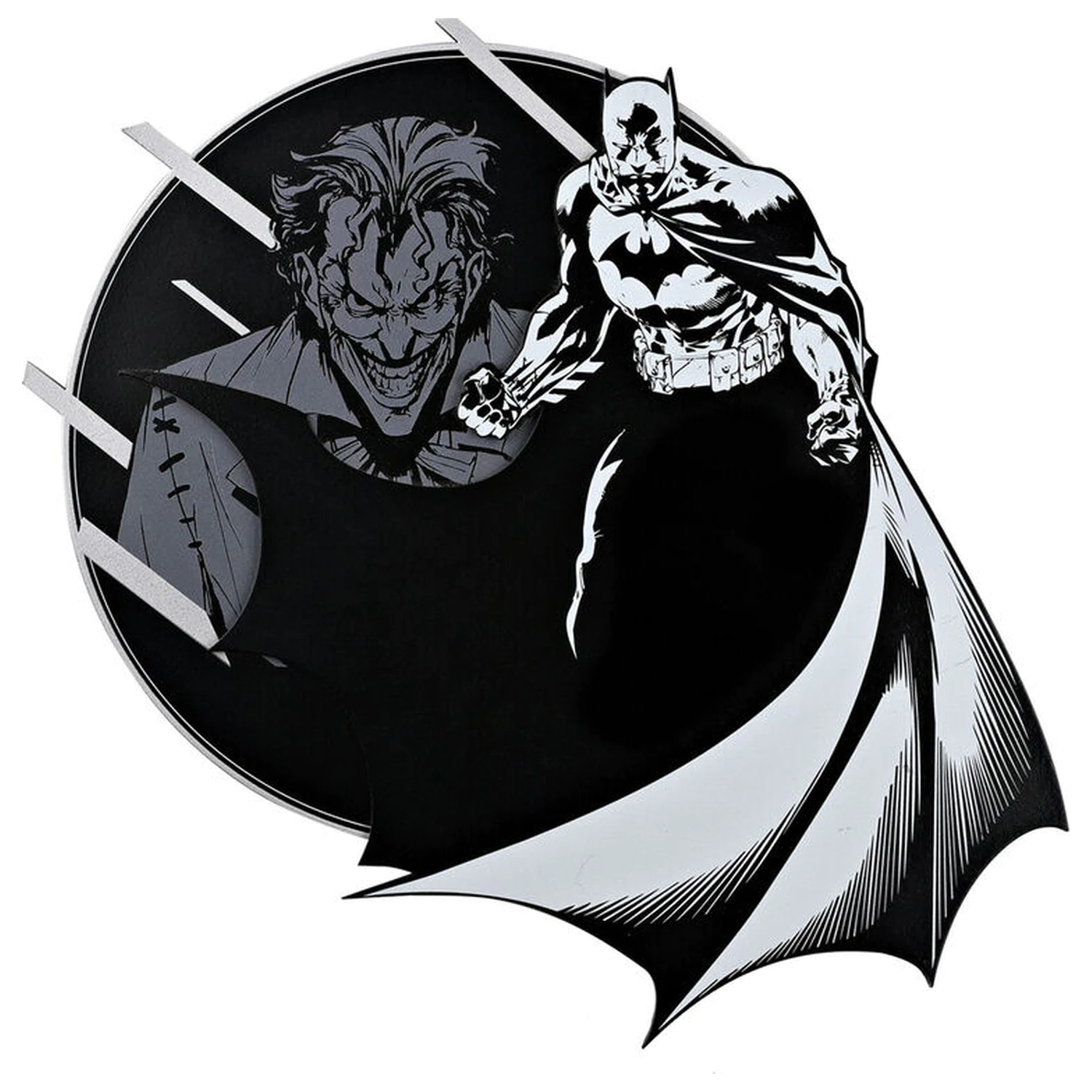 DC Comics Batman & Joker drewniana warstwowa okrągła plakietka zdjęcie produktu
