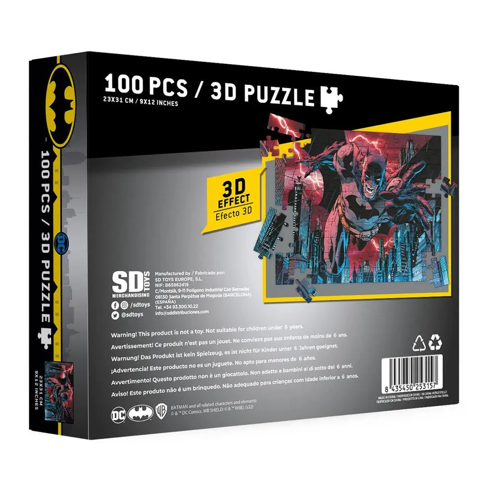 Puzzle DC Comics z efektem 3D Batman Urban Legend 100 elementów zdjęcie produktu
