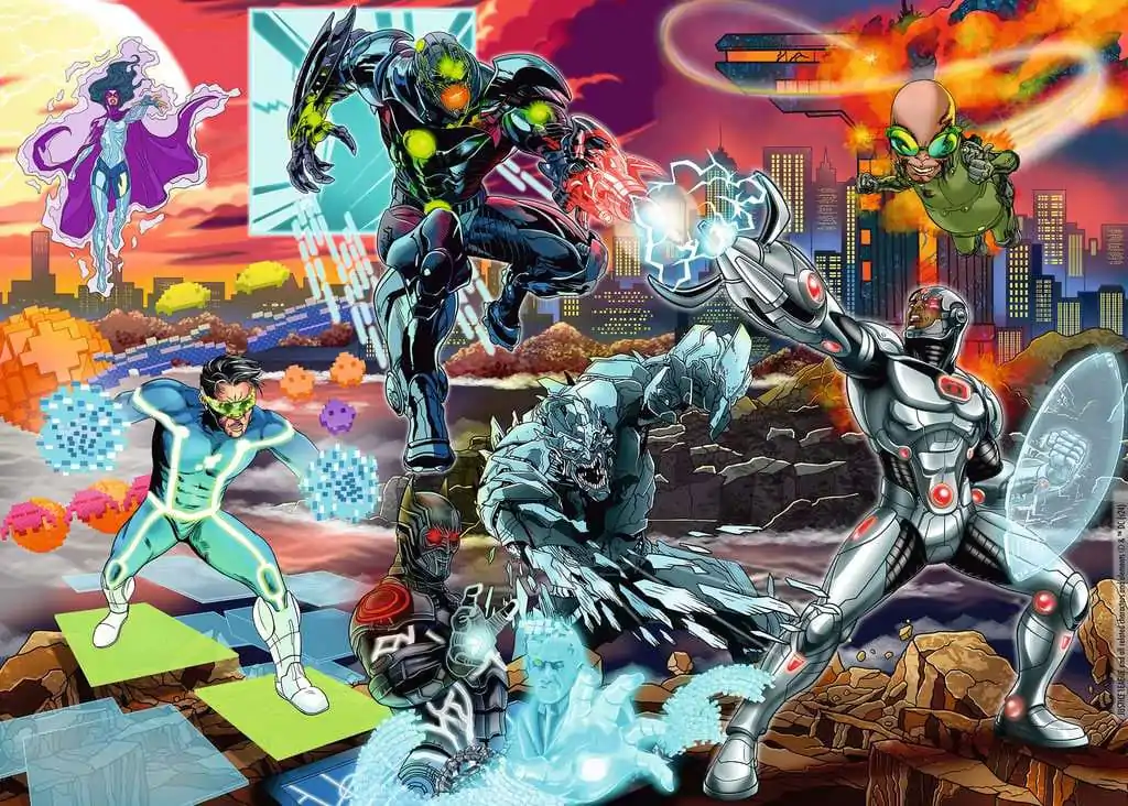 DC Comics Jigsaw Puzzle Cyborg (1000 elementów) zdjęcie produktu