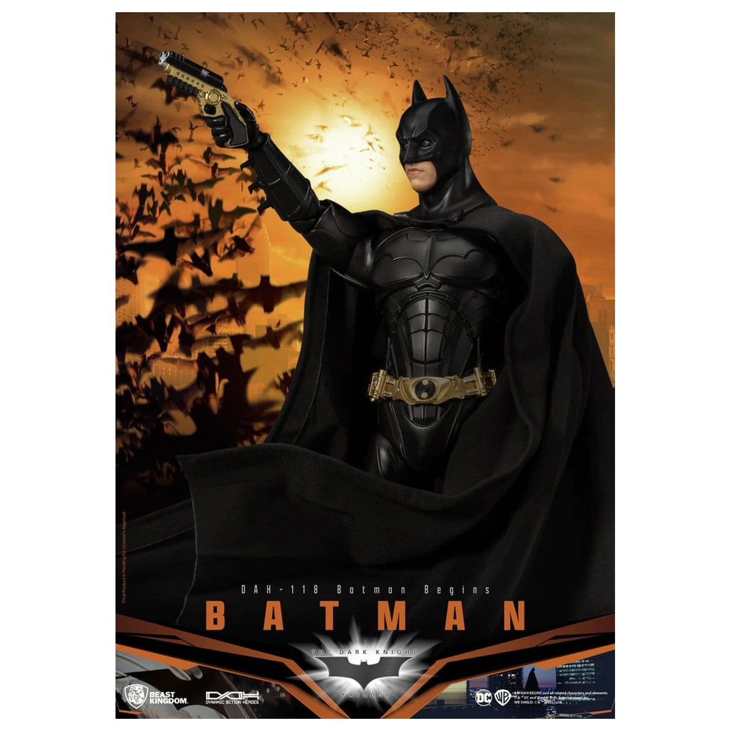 DC Comics Dynamic 8ction Heroes figurka akcji Batman (Batman Begins) 21 cm zdjęcie produktu