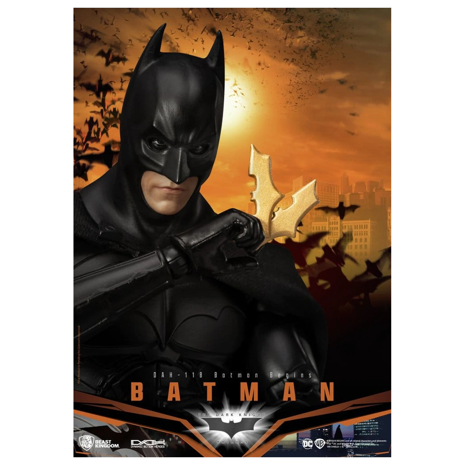 DC Comics Dynamic 8ction Heroes figurka akcji Batman (Batman Begins) 21 cm zdjęcie produktu