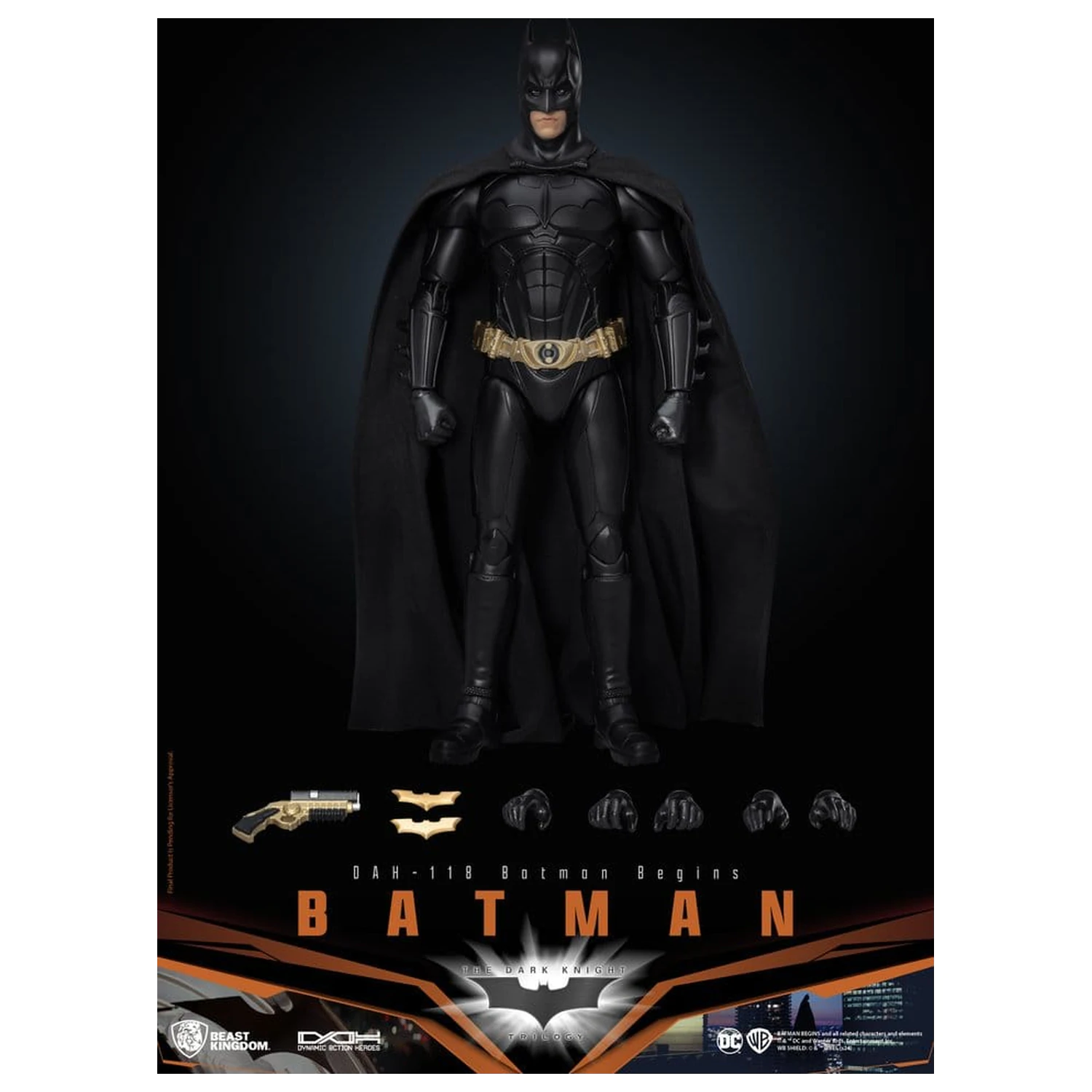 DC Comics Dynamic 8ction Heroes figurka akcji Batman (Batman Begins) 21 cm zdjęcie produktu