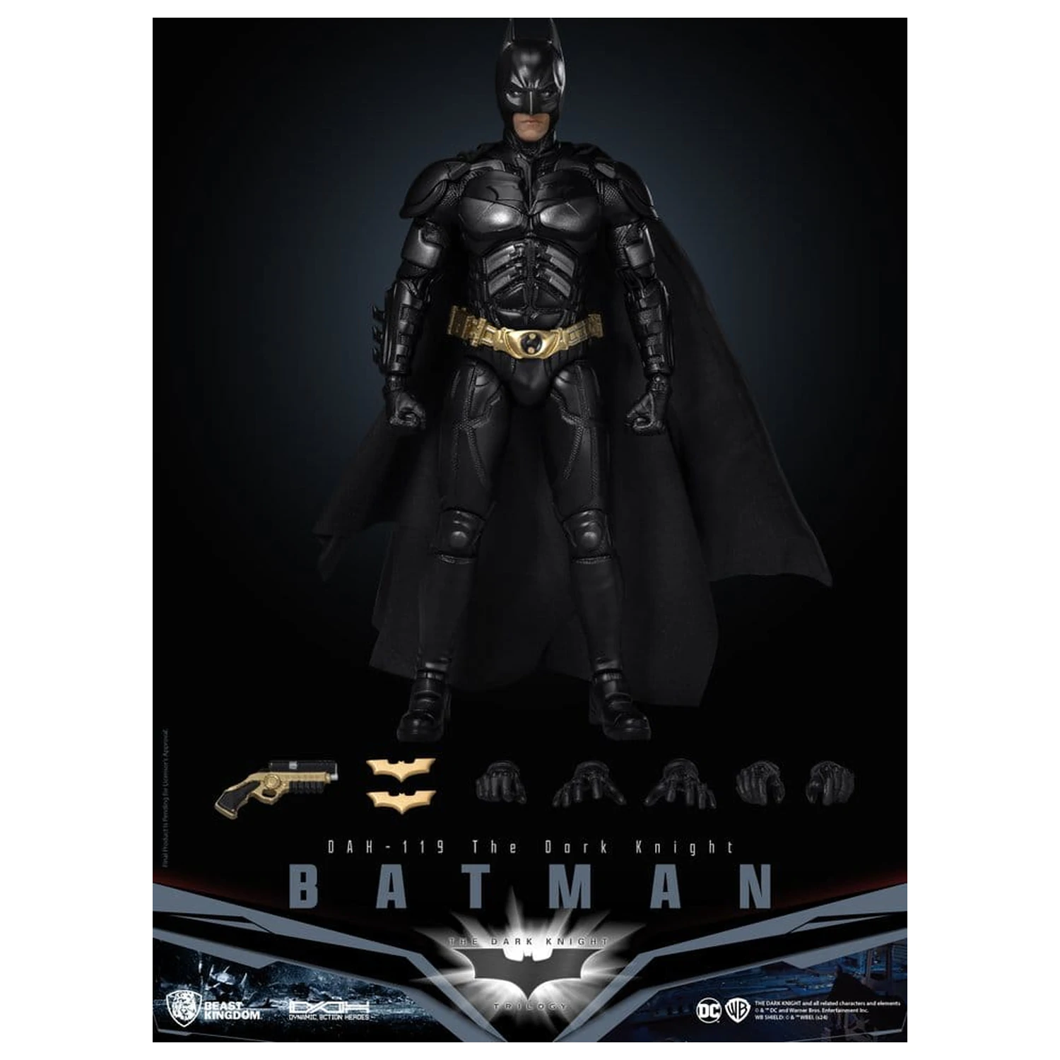DC Comics Dynamic 8ction Heroes figurka akcji Batman (The Dark Knight) 21 cm zdjęcie produktu