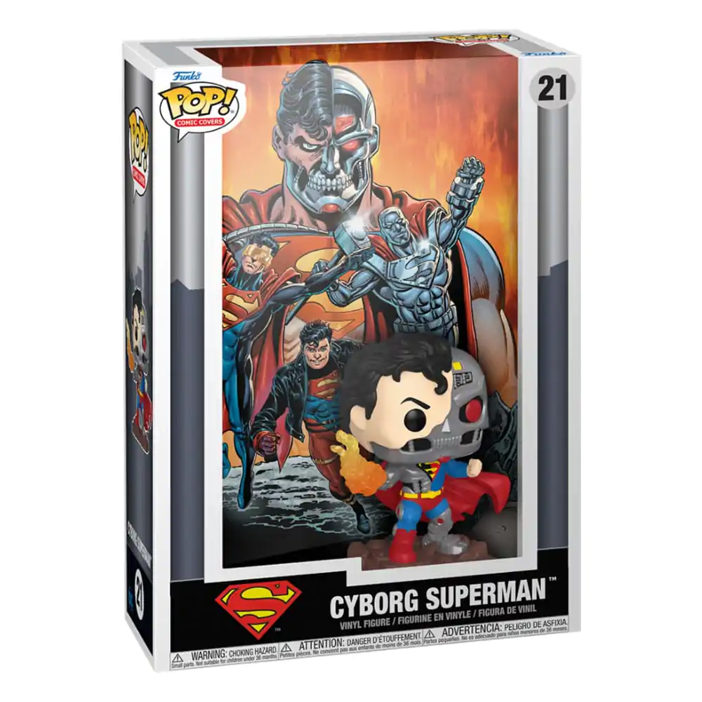 DC Comics Funko POP! Okładka Komiksu Figurka winylowa Cyborg Superman 9 cm zdjęcie produktu