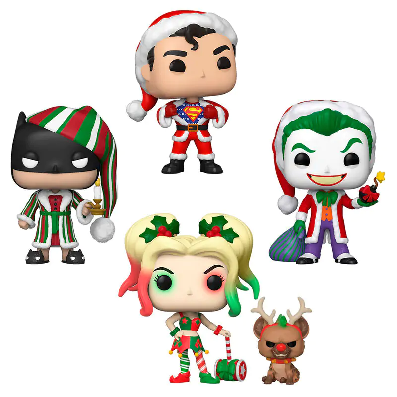DC Comics POP! Heroes Winyl figurka 4-pak Holiday 9 cm zdjęcie produktu