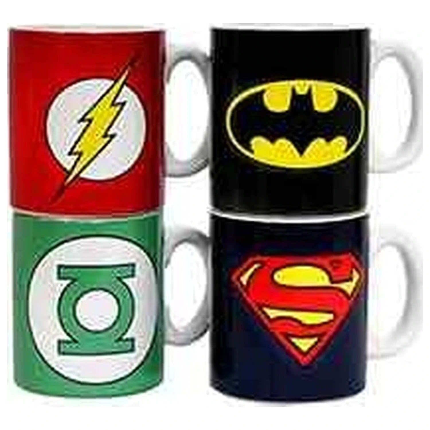 Kubki mini do kawy z logo DC Comics, ceramiczne, 8 cm, zestaw zdjęcie produktu