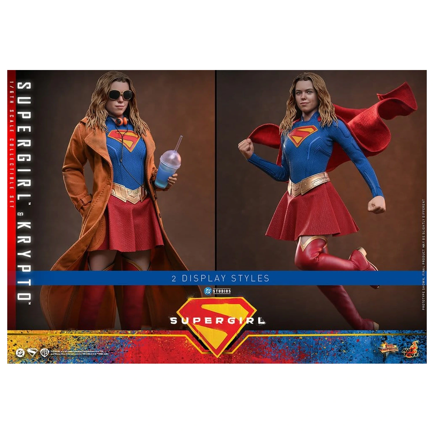 DC Comics Movie Masterpiece Zestaw figurek Supergirl i Krypto 28 cm zdjęcie produktu