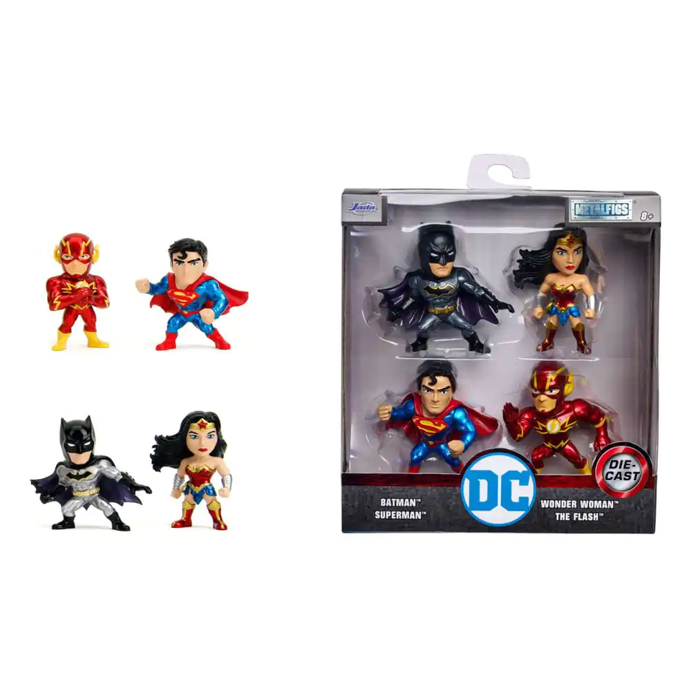 DC Comics Nano Metalfigs Diecast Mini Figurki 4-pak Seria 1 4 cm zdjęcie produktu