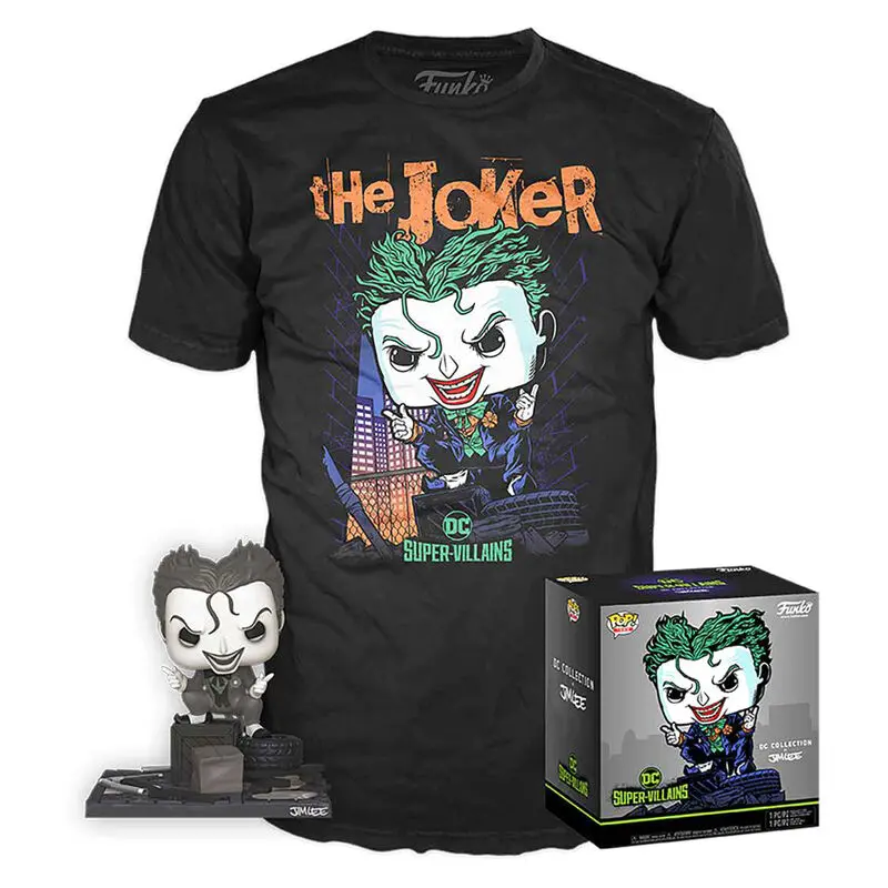 DC Comics figurka i koszulka w pudełku Jim Lee Joker zdjęcie produktu