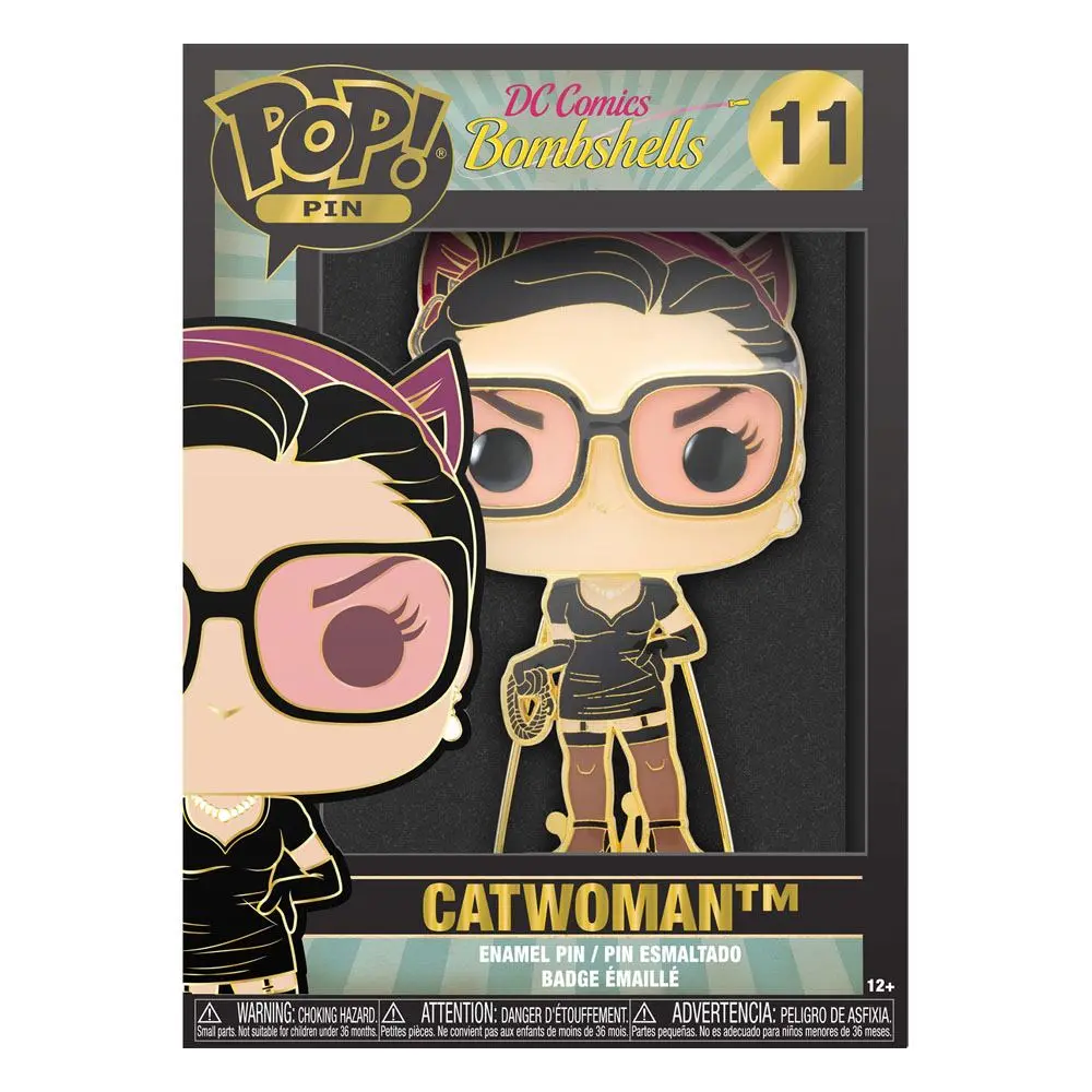 DC Comics POP! Przypinka emaliowana Catwoman 10 cm zdjęcie produktu