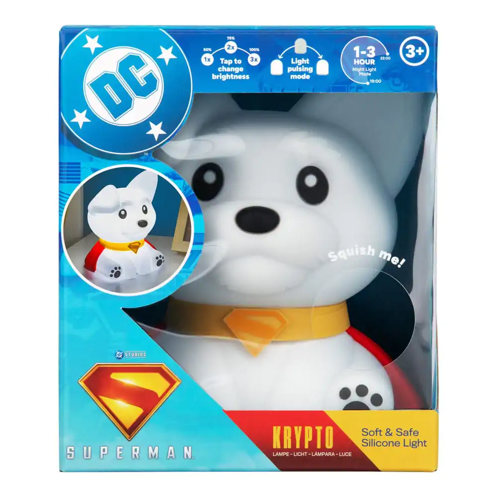 DC Comics Squishy Glo Silikonowa Lampka Superman Krypto 17 cm zdjęcie produktu