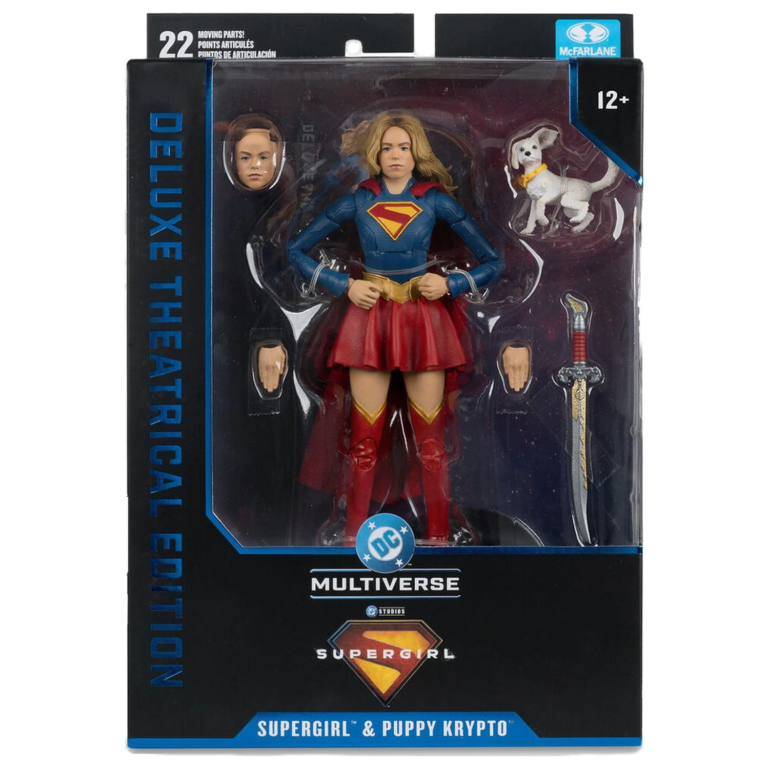 DC Comics Supergirl Deluxe Theatrical Edition Supergirl & Puppy Krypto figurka 18cm zdjęcie produktu