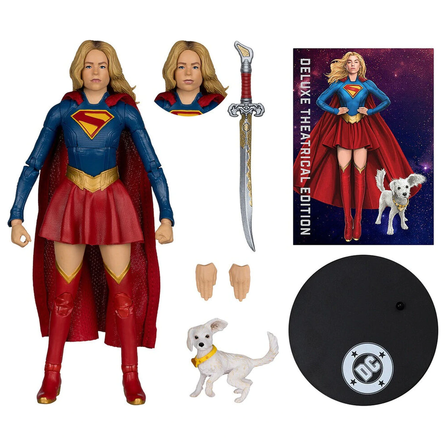 DC Comics Supergirl Deluxe Theatrical Edition Supergirl & Puppy Krypto figurka 18cm zdjęcie produktu