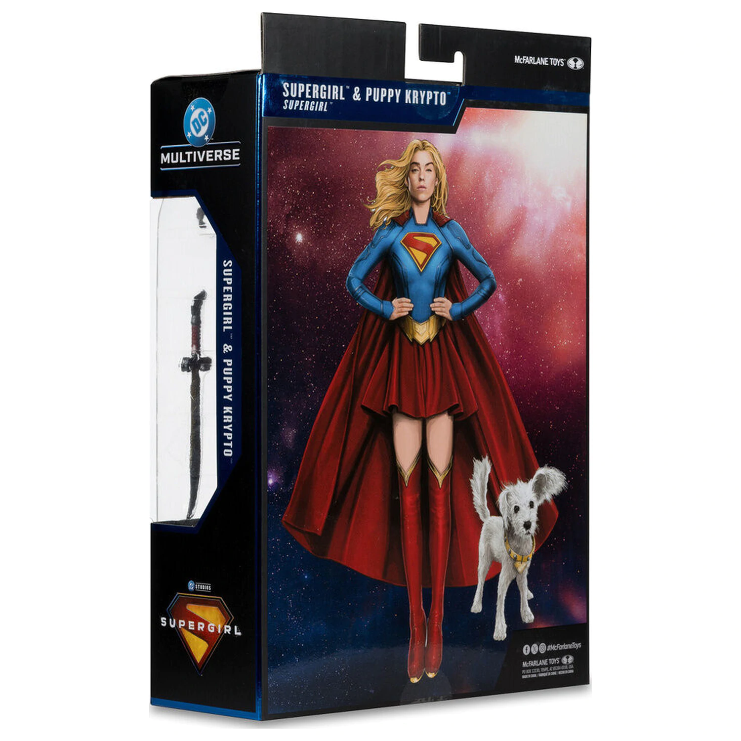 DC Comics Supergirl Deluxe Theatrical Edition Supergirl & Puppy Krypto figurka 18cm zdjęcie produktu