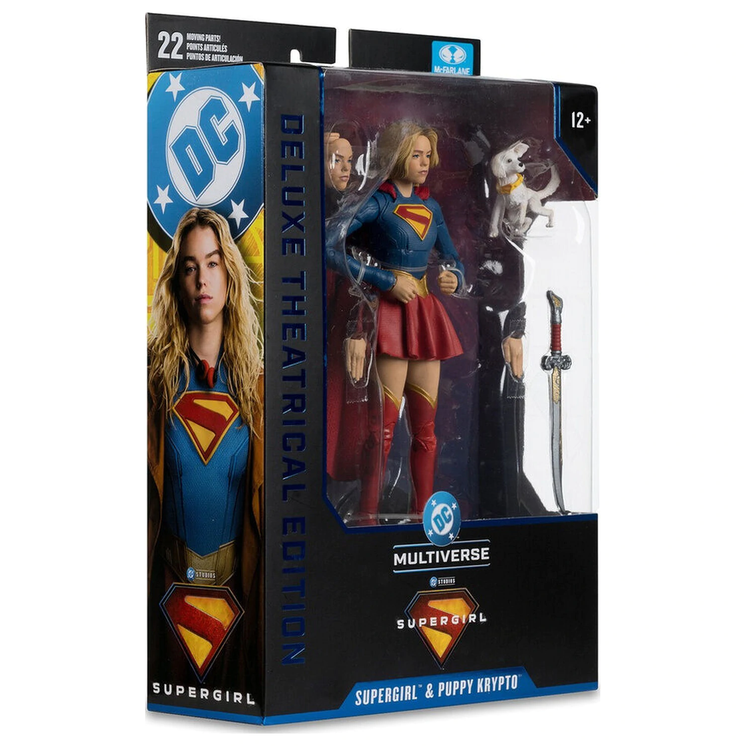 DC Comics Supergirl Deluxe Theatrical Edition Supergirl & Puppy Krypto figurka 18cm zdjęcie produktu