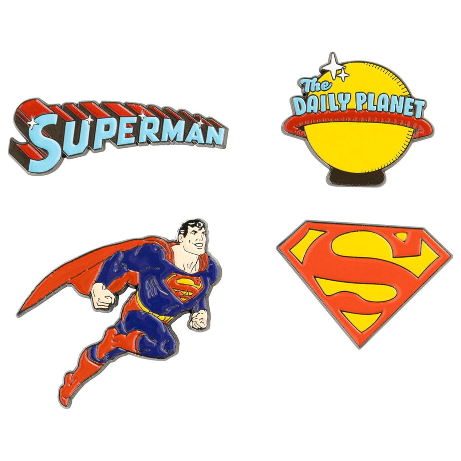 DC Comics Superman zestaw 4 pinów zdjęcie produktu