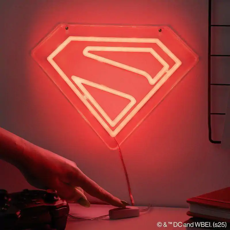 DC Comics Lampa Ścienna LED Światło Neonowe Superman zdjęcie produktu