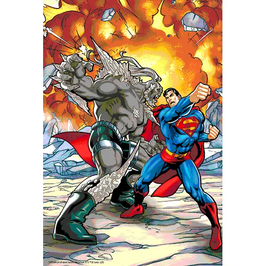 Puzzle 3D DC Comics Superman vs Doomsday Prime 300 elementów zdjęcie produktu