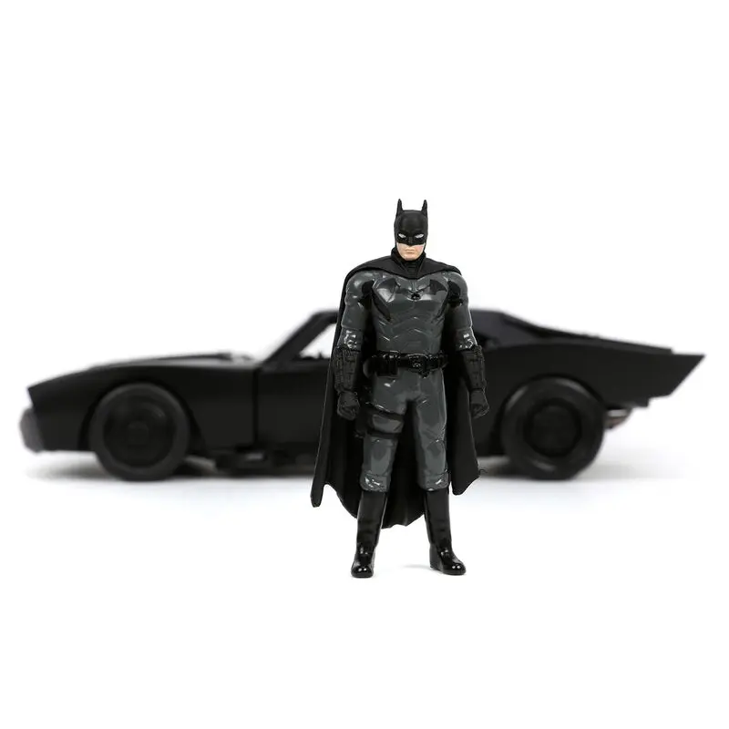 DC Comics The Batman Batmobil Metalowy samochód + zestaw figurka Batman zdjęcie produktu