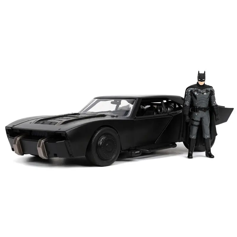 DC Comics The Batman Batmobil Metalowy samochód + zestaw figurka Batman zdjęcie produktu