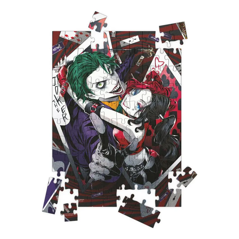 Puzzle DC Comics z efektem 3D The Joker & Harley Quinn Manga 100 elementów zdjęcie produktu