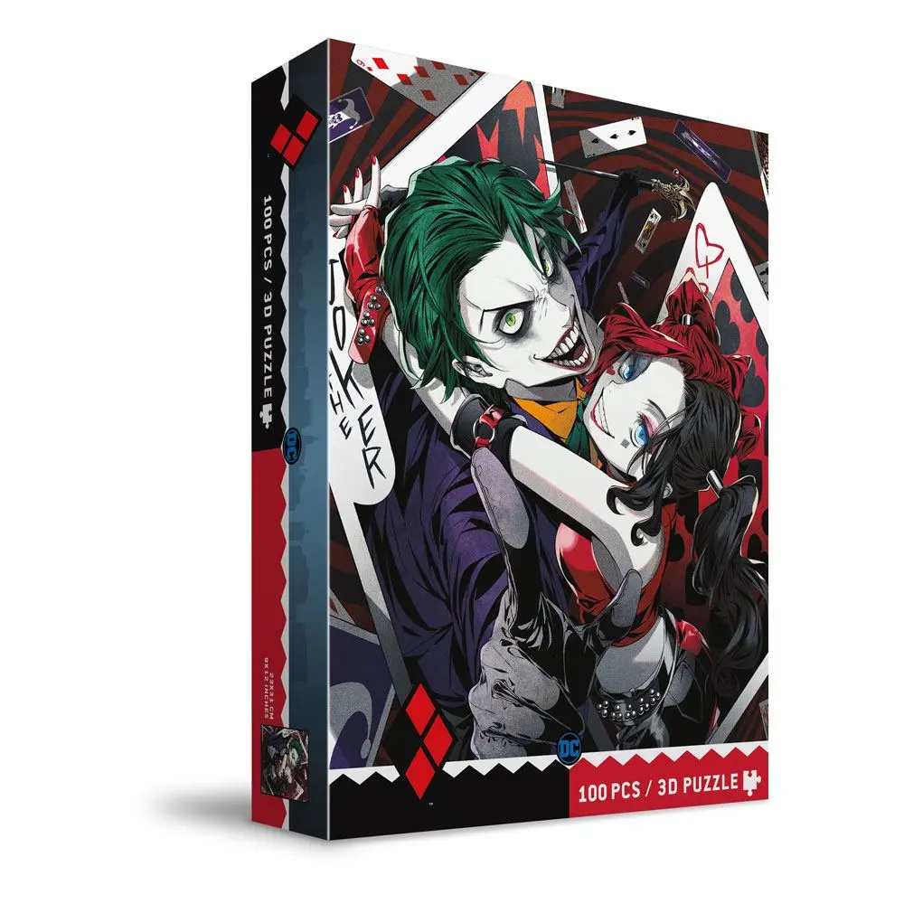 Puzzle DC Comics z efektem 3D The Joker & Harley Quinn Manga 100 elementów zdjęcie produktu