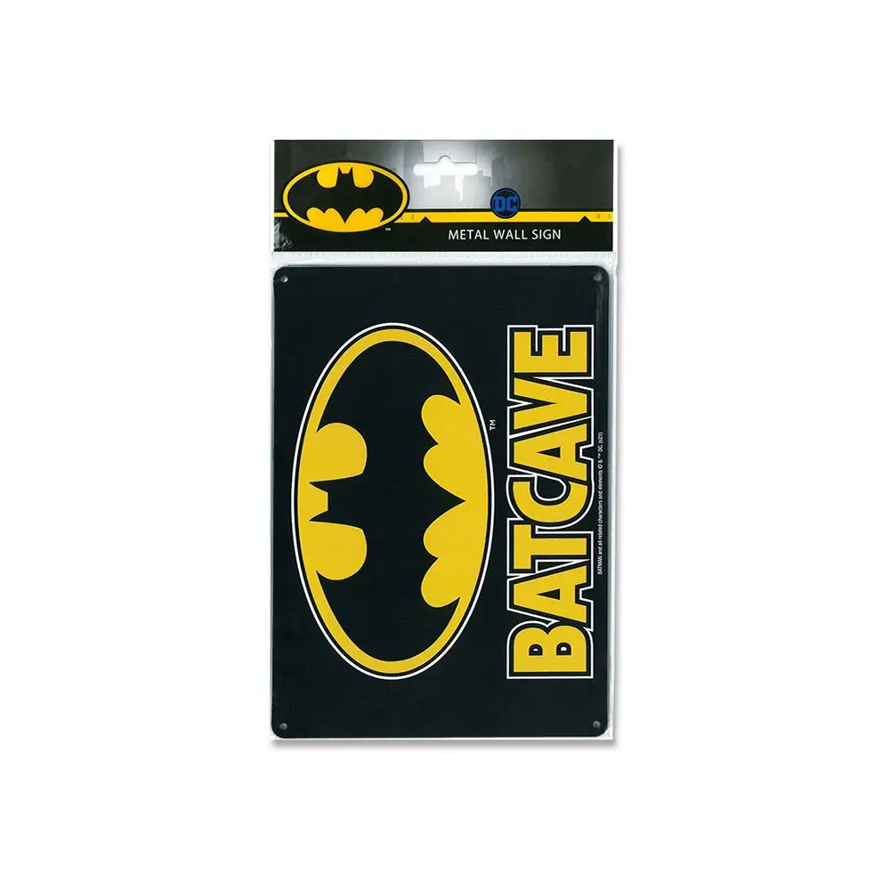 DC Comics Tabliczka Metalowa Batcave 15 x 21 cm zdjęcie produktu