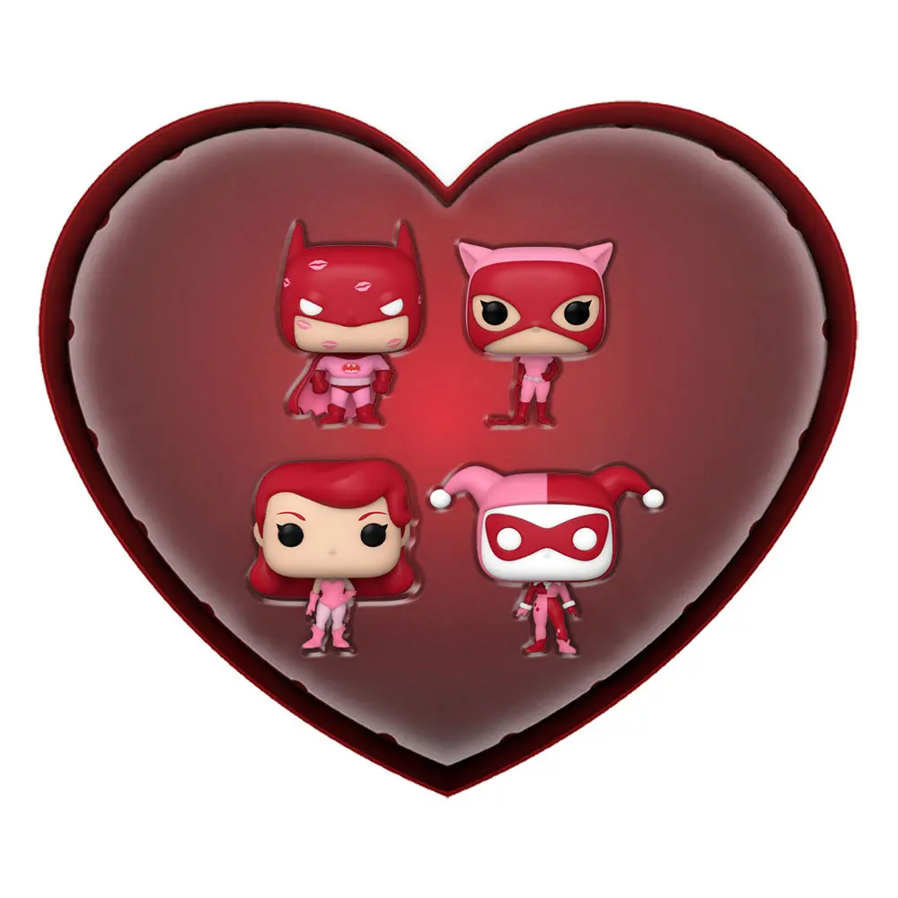 DC Comics Valentines Pocket POP! Figurka winylowa 4-Pack 4 cm zdjęcie produktu