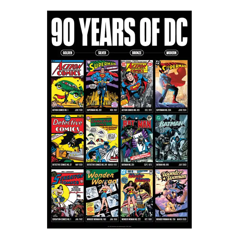 DC Comis Plakat artystyczny 90 Lat Edycja limitowana 42 x 30 cm zdjęcie produktu