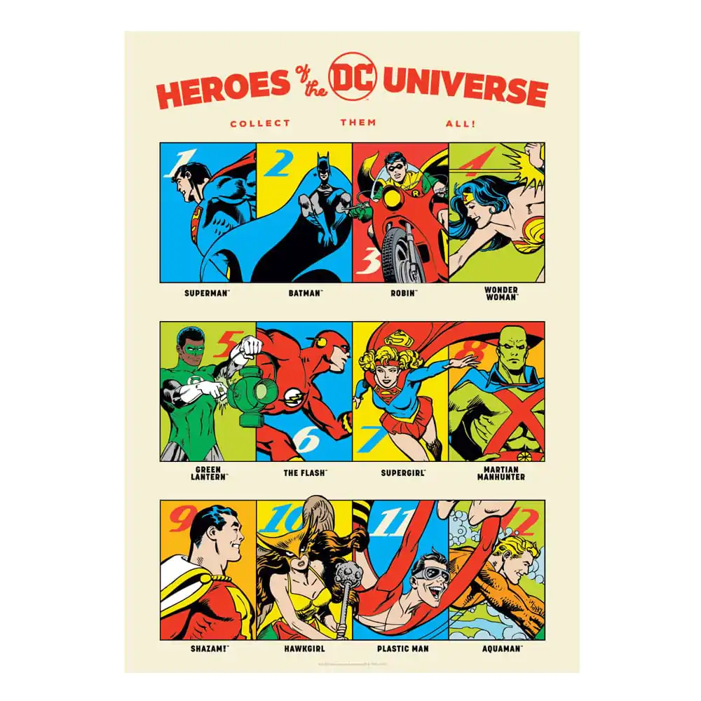 DC Comics Art Print 90th Anniversary Heroes Limited Edition 42 x 30 cm zdjęcie produktu