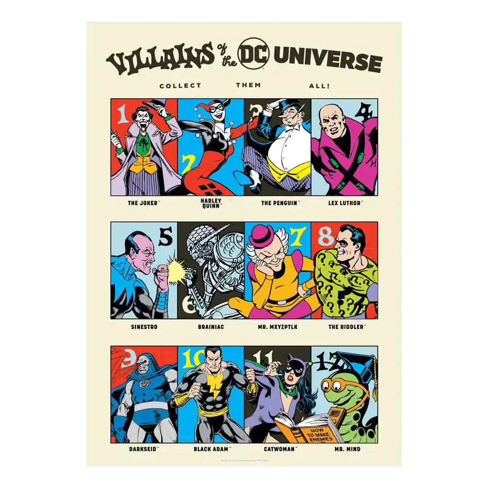 DC Comics Art Print 90th Anniversary Villains Limited Edition 42 x 30 cm - Grafika zdjęcie produktu