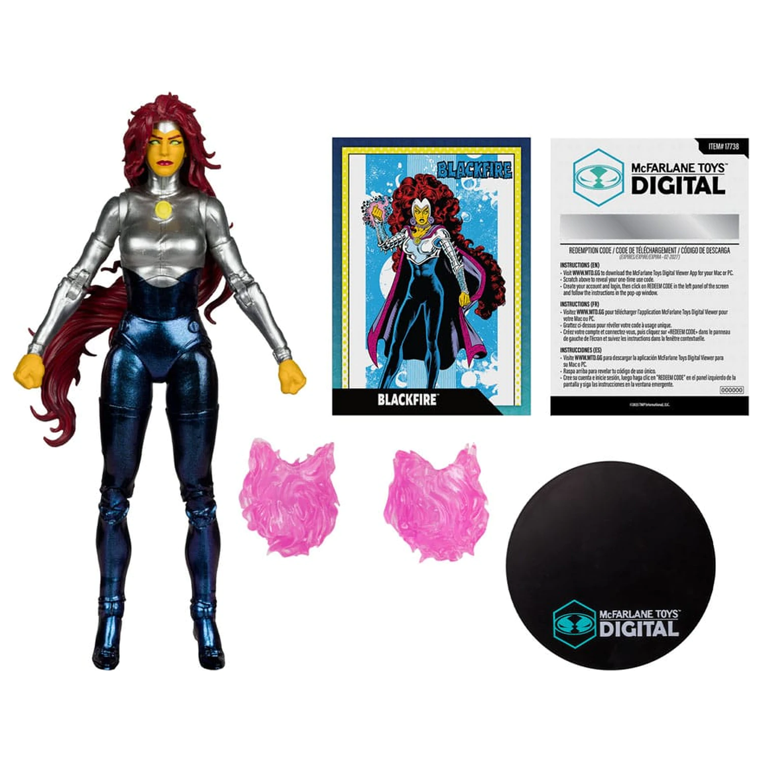 DC Direct McFarlane Toys Cyfrowa figurka akcji Blackfire (The New Teen Titans) 18 cm zdjęcie produktu