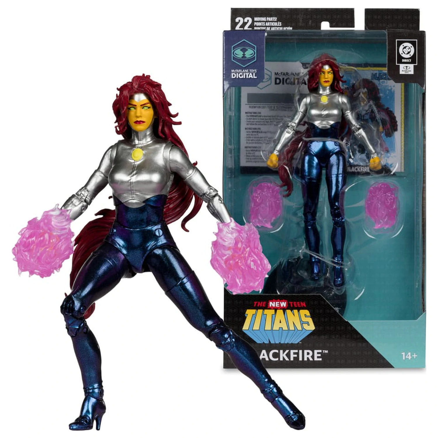 DC Direct McFarlane Toys Cyfrowa figurka akcji Blackfire (The New Teen Titans) 18 cm zdjęcie produktu