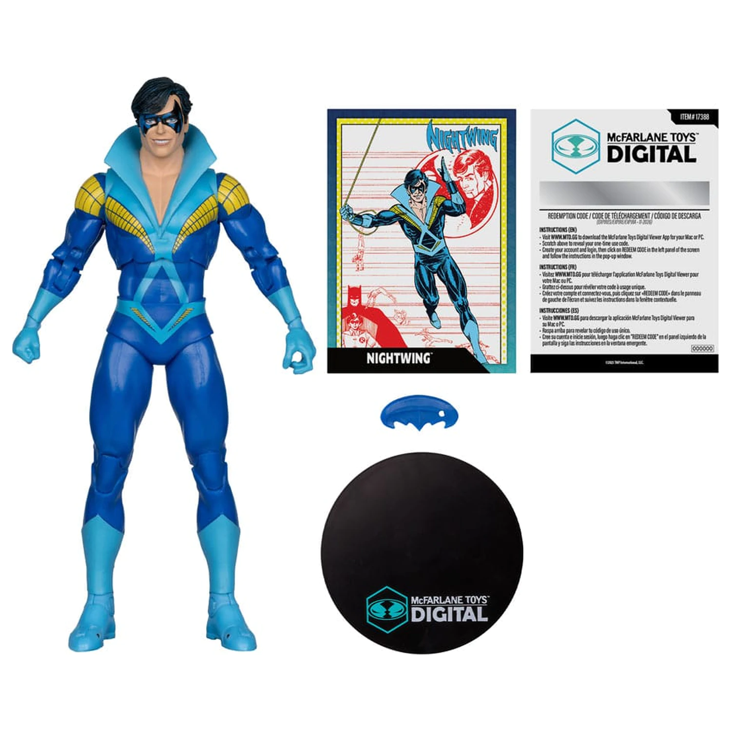 DC Direct McFarlane Toys Cyfrowa figurka Nightwing (Teen Titans) 18 cm zdjęcie produktu